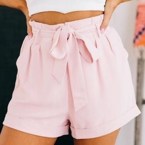 NWT paperbag blush shorts